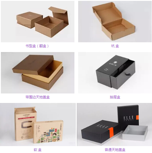包装盒各种款式